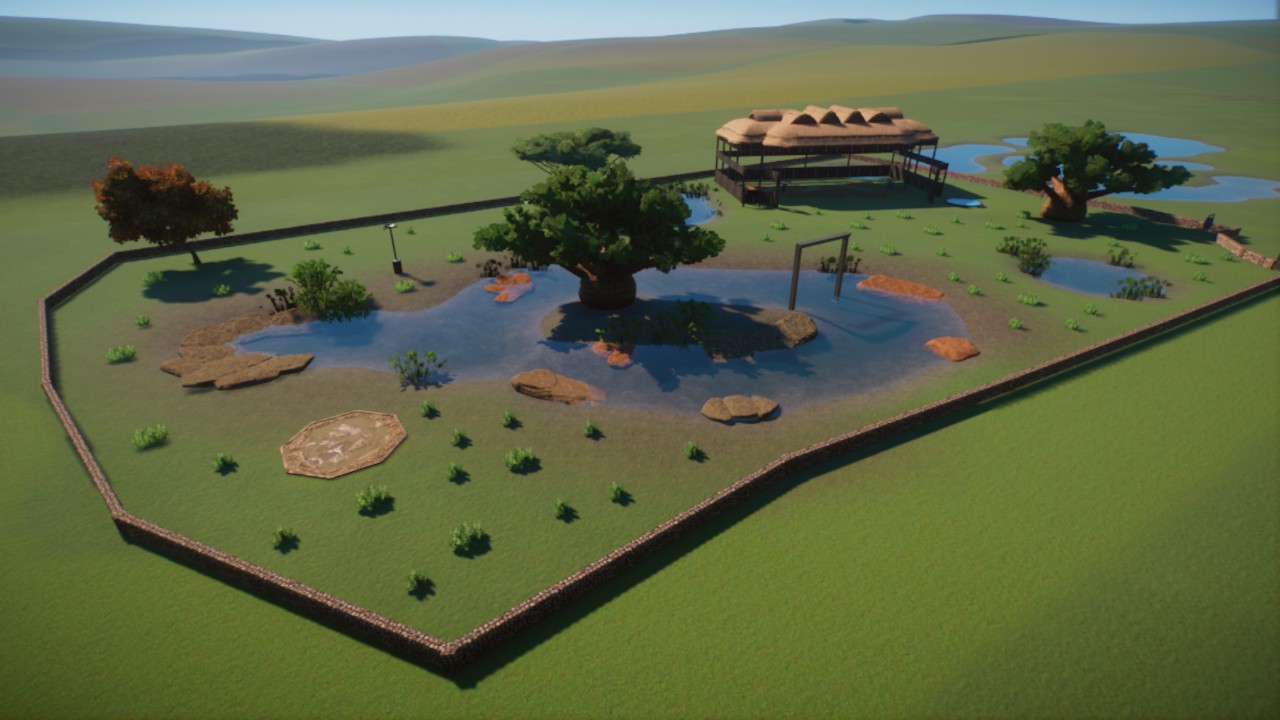 Elephant/hippo habitat