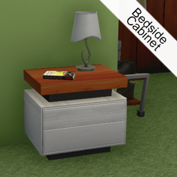 Bedside Cabinet white