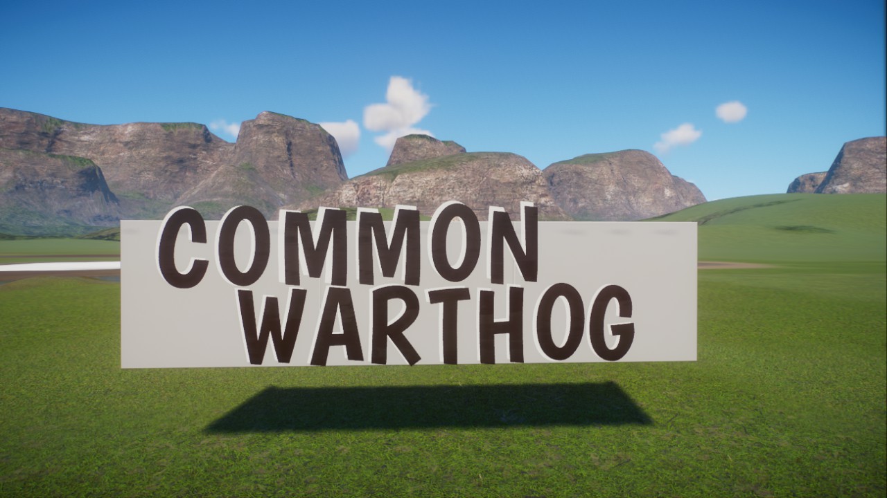Warthog Sign