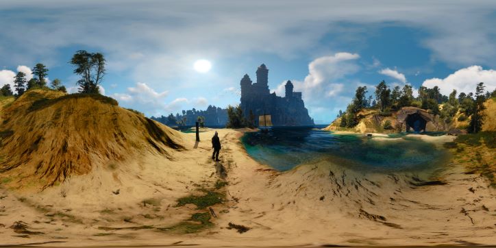 The Witcher 3 Temple Isle at High Noon