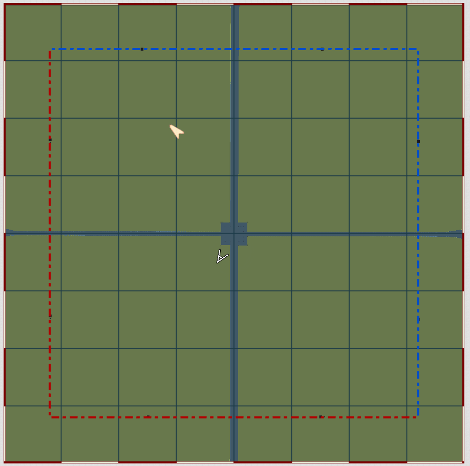 Flat testing map