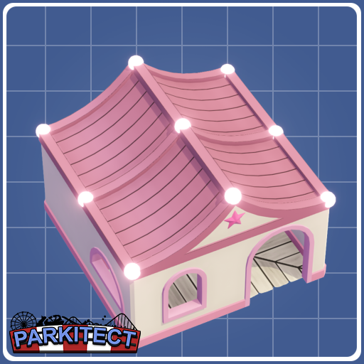 2x2 toilet - peaked roof