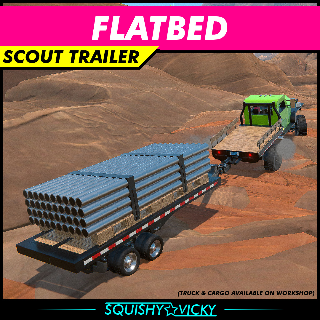 [SQUISHY] Flatbed - Scout Trailer