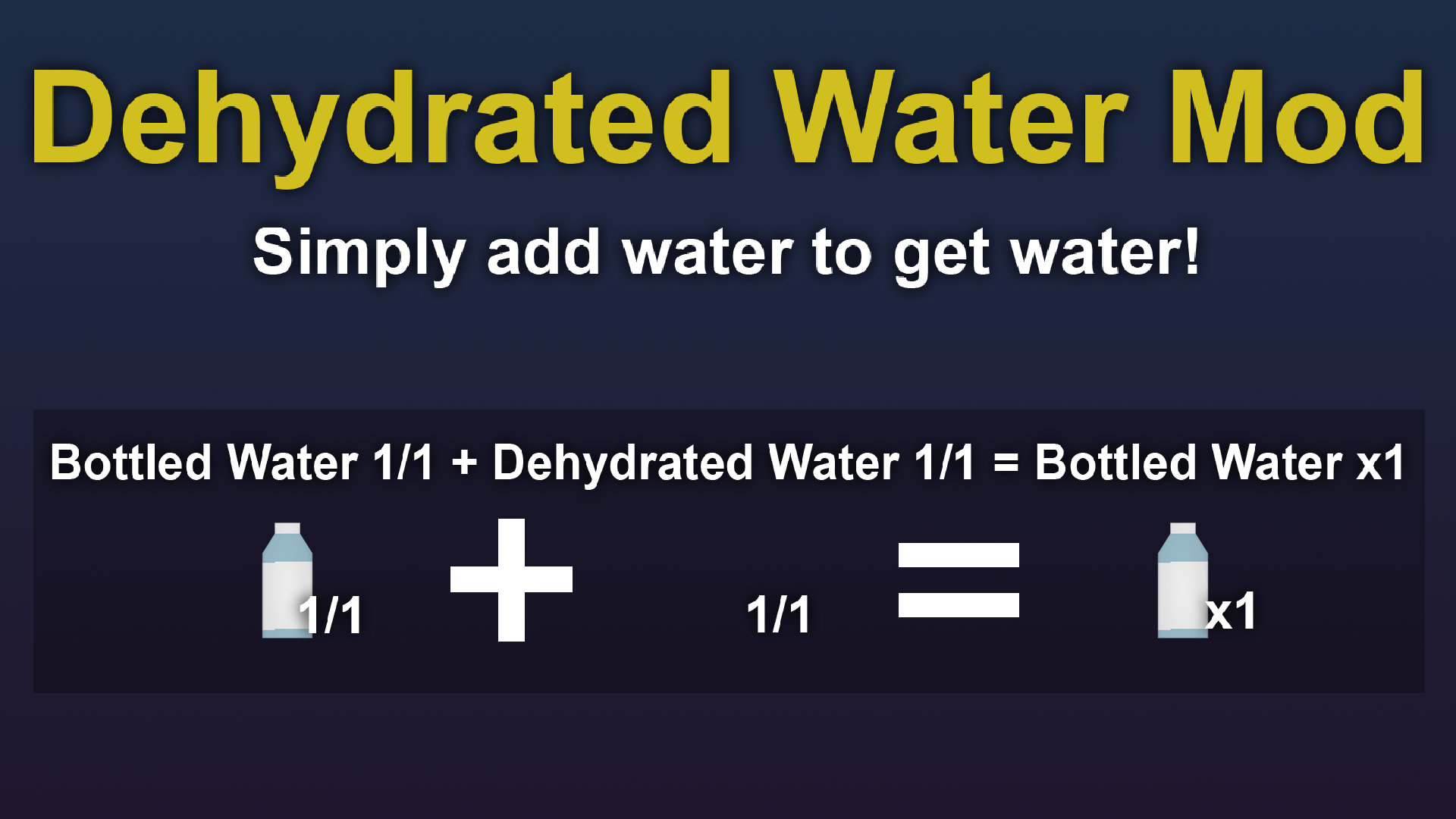Dehydrated Water Mod – Unturned Mod
