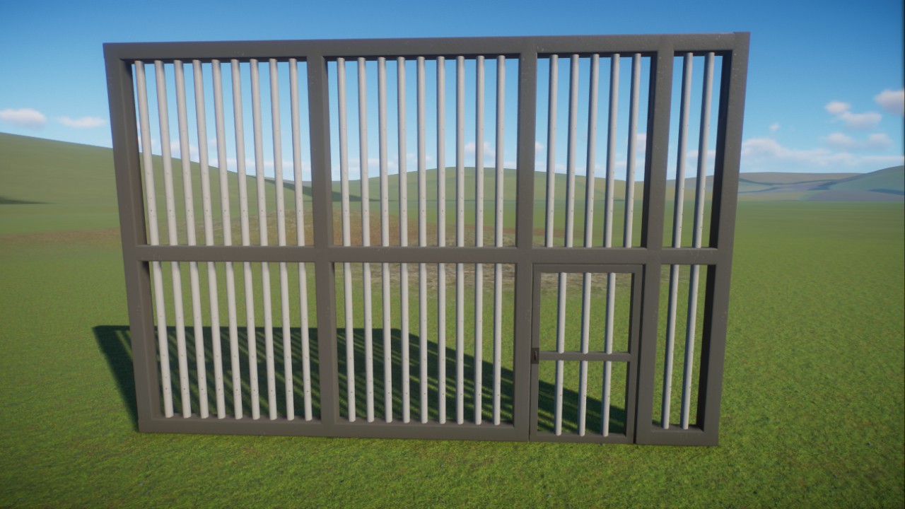 Lattice gate 01 (8x5m) preview