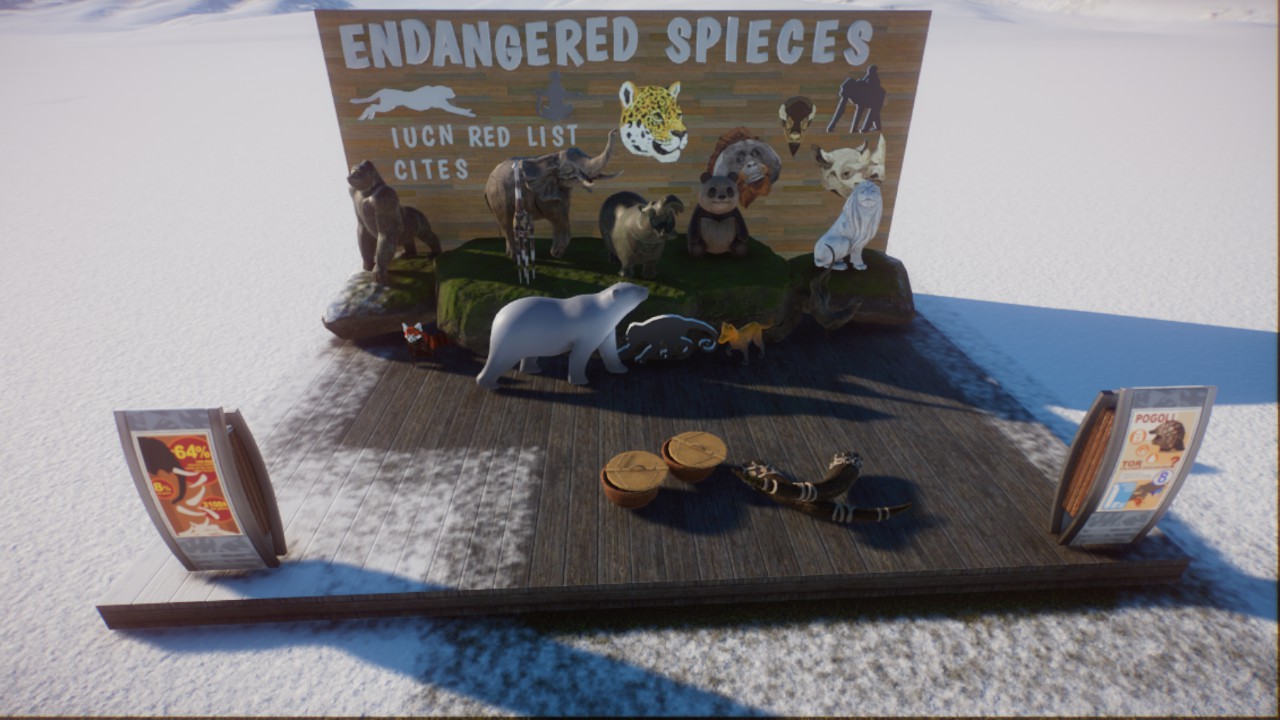 Endangared spieces display