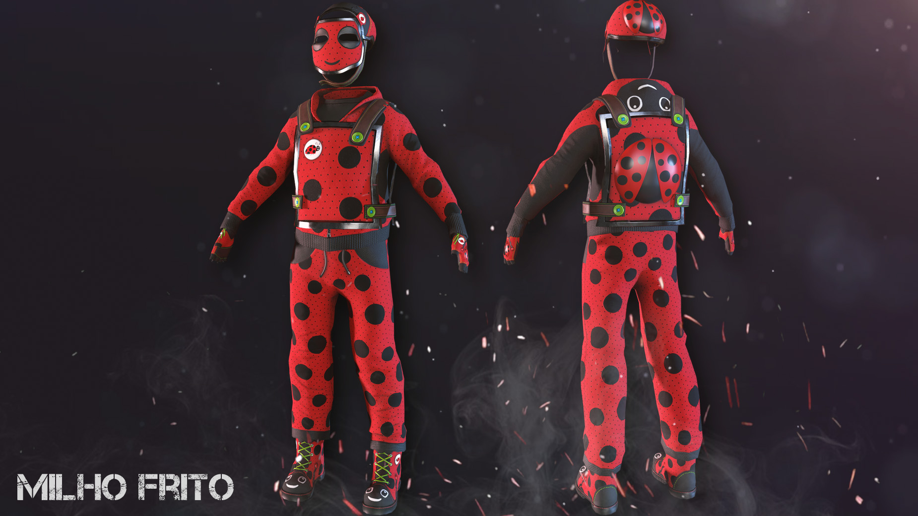 Ladybug Cosplay Facemask