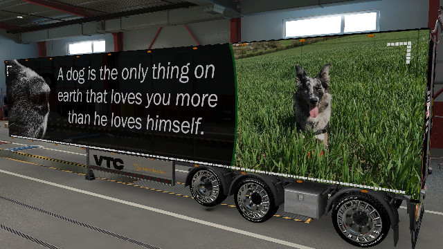 I Love Dogs ETS2 Trailer skins