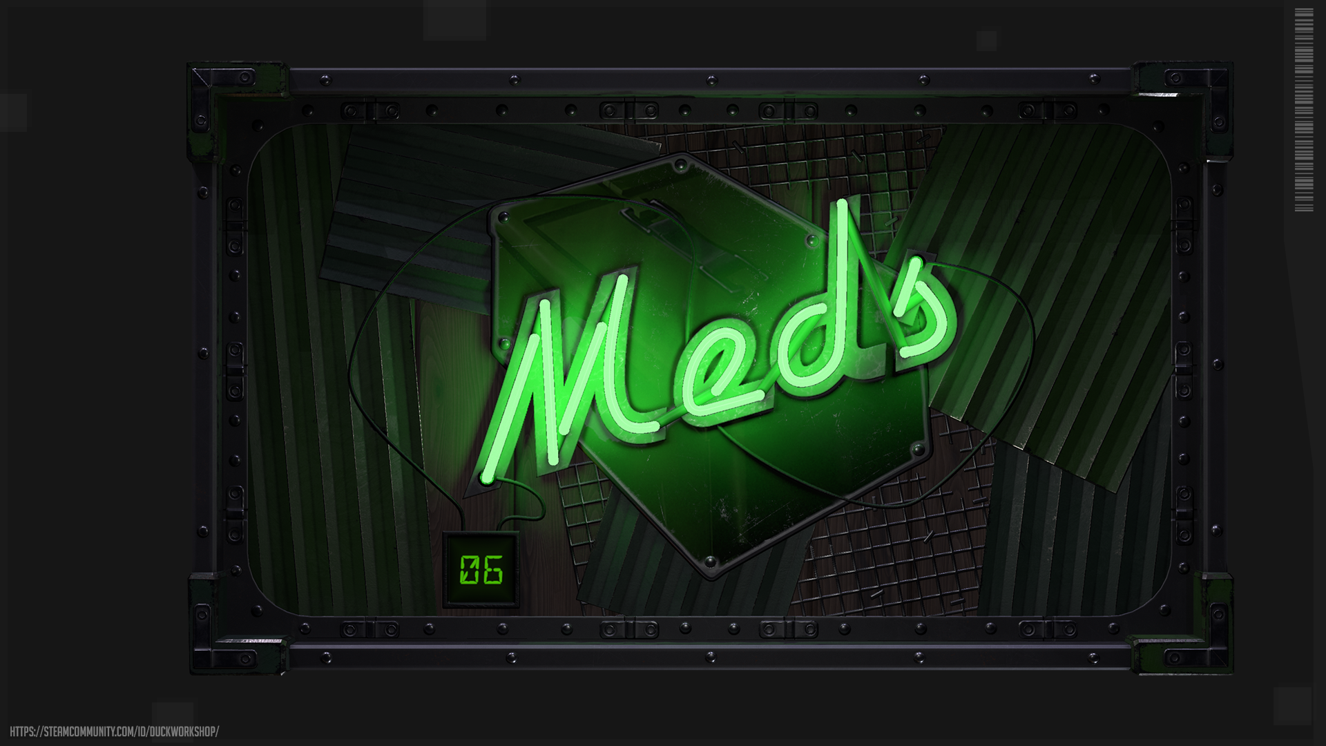 Neon Meds Storage
