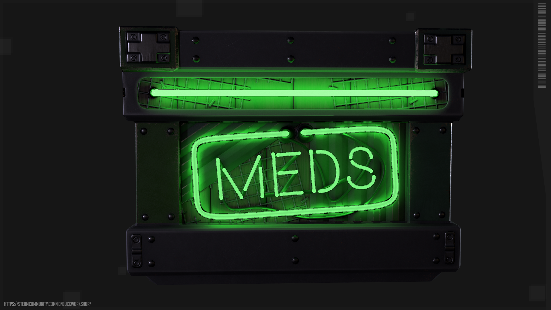 Neon Meds Storage