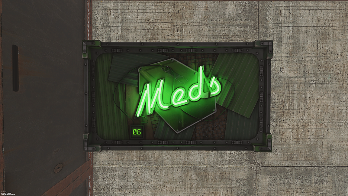 Neon Meds Storage
