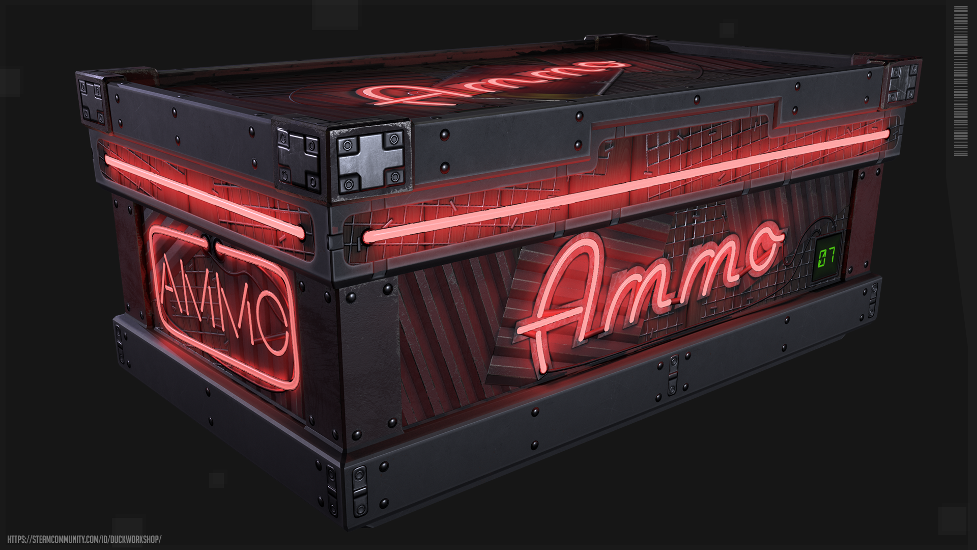 Neon Ammo Storage
