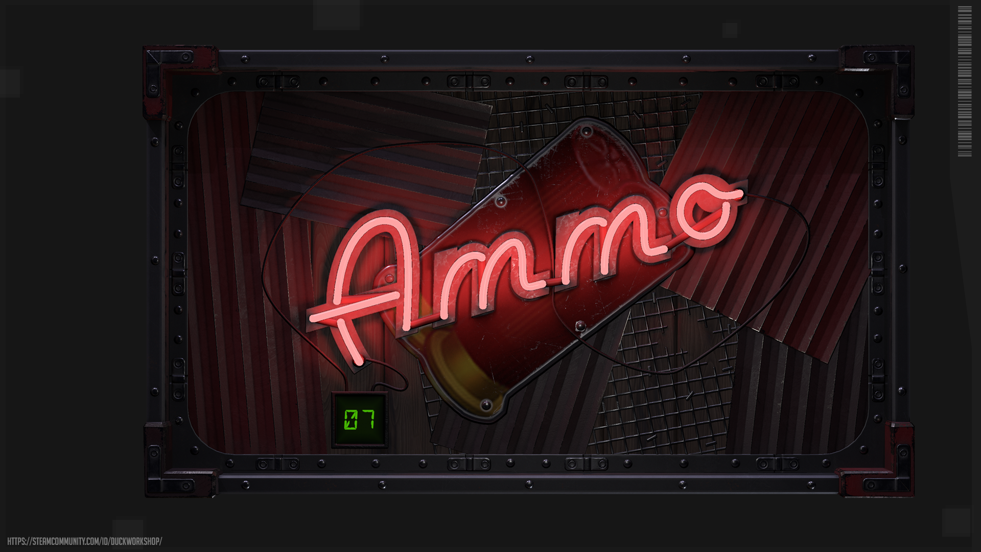 Neon Ammo Storage