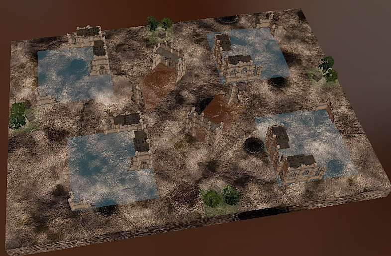 Mike Brandts Table terrain layout
