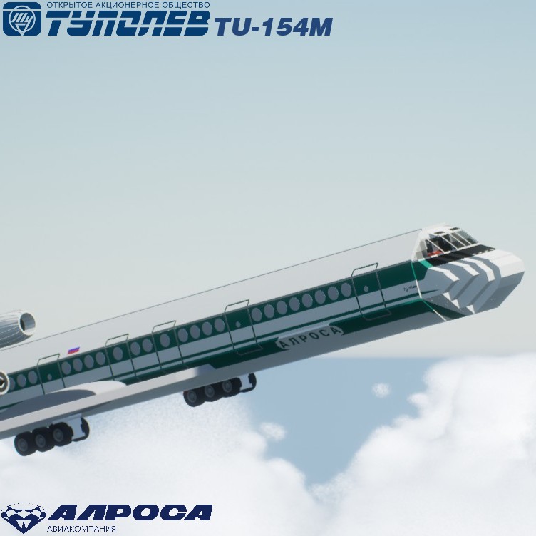 Softbody AIR LINER TU-154M Alrosa Mirny Air Enterprise