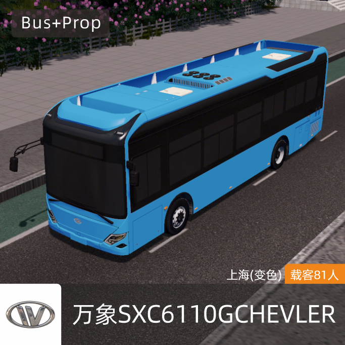 万象SXC6110GCHEVLER-全车变色 WANXIANG BUS China