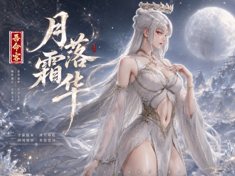 <color=#2422CE>【吾命客】</color><color=#b22222><size=30>月落白</size></color> preview