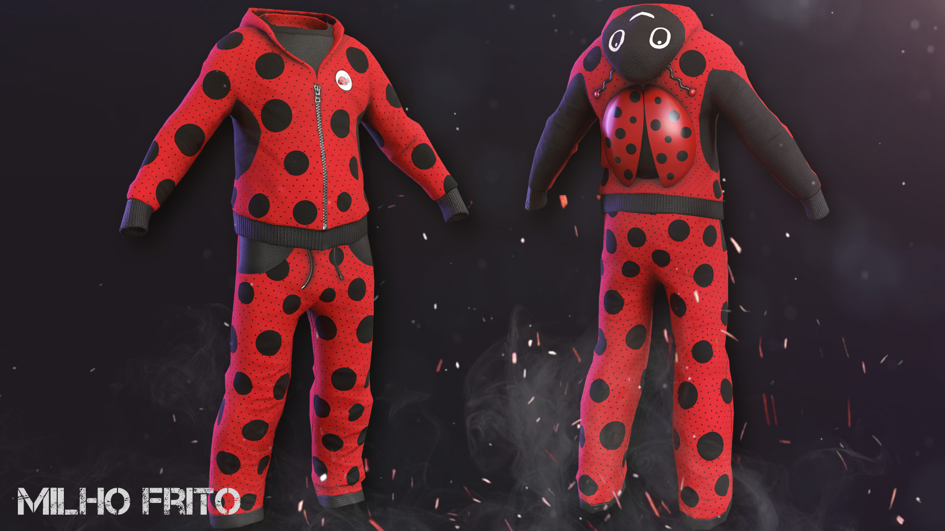 Ladybug Cosplay Pants