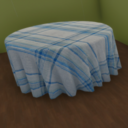 Round Tablecloth (Cross Stripes Light)