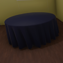 Round Tablecloth (Navy Blue)