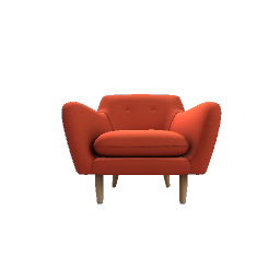 Dylan Armchair Retro Orange