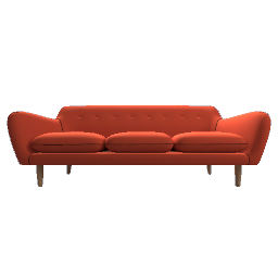 Dylan 3-Seater Sofa Retro Orange