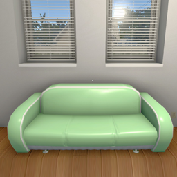 1950s American Retro Sofa Oceangreen