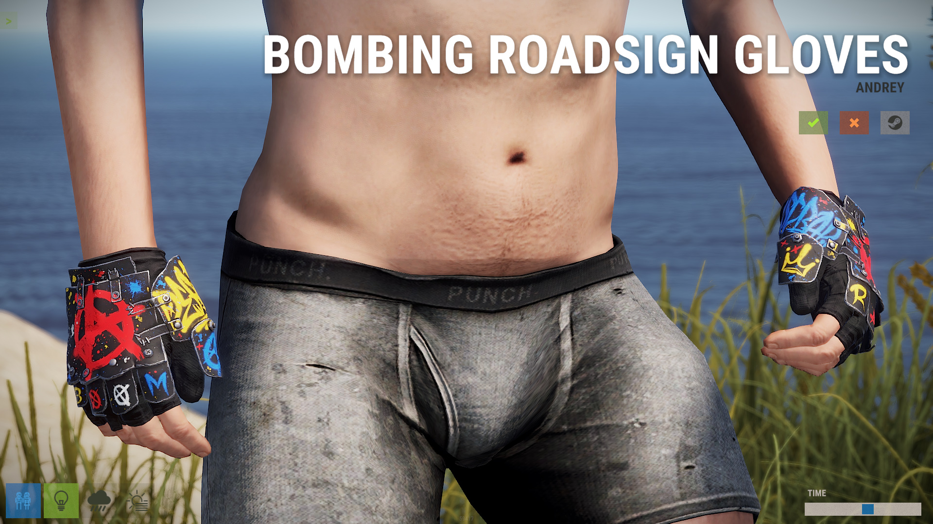 Bombing Roadsign Gloves