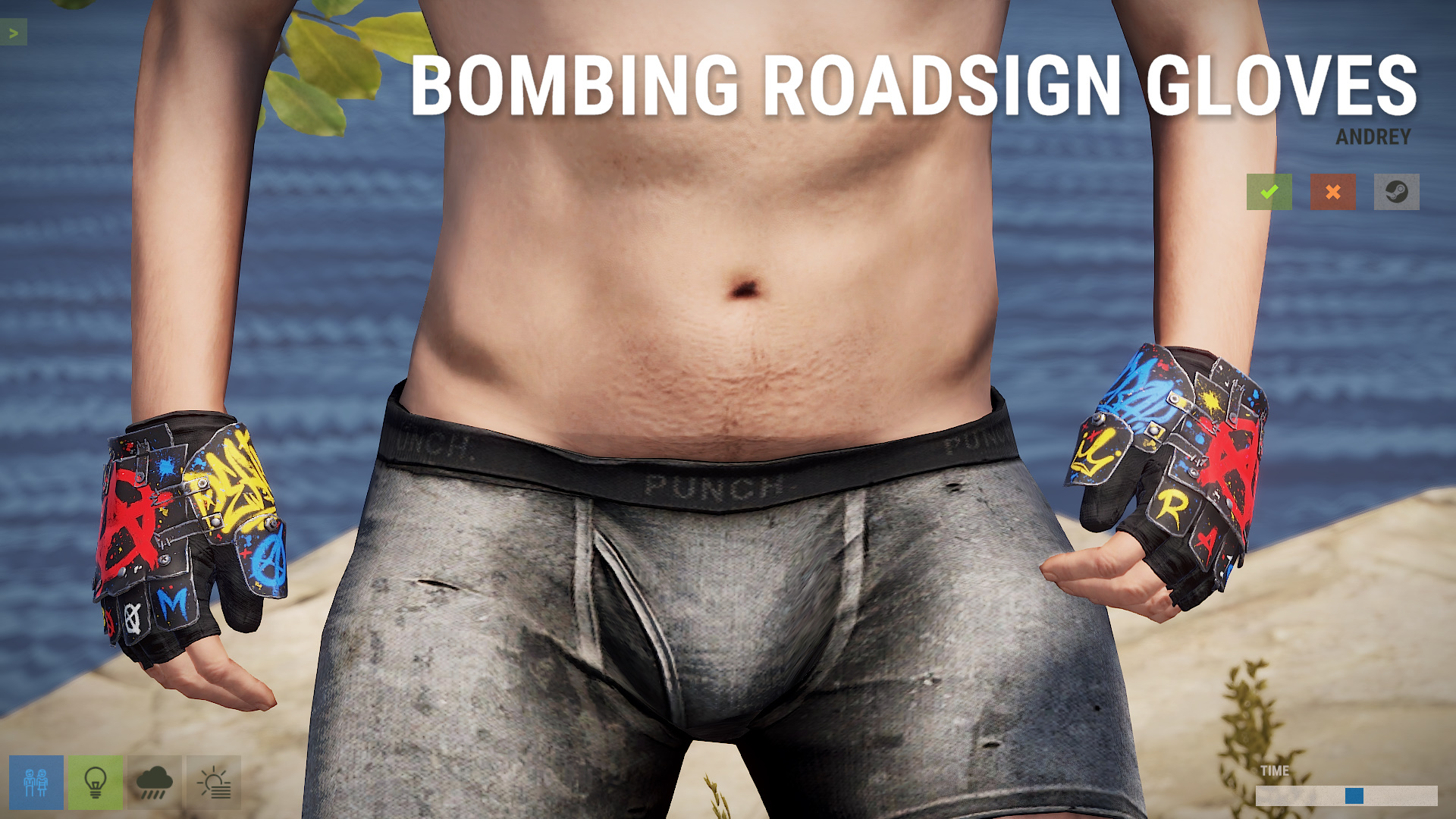 Bombing Roadsign Gloves
