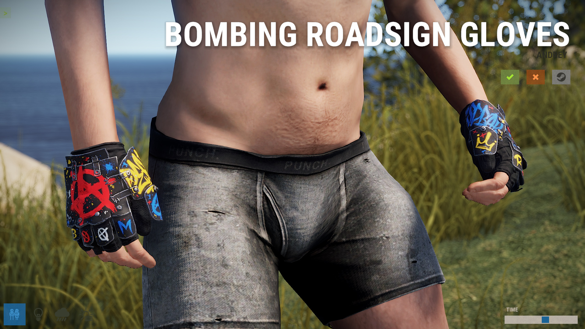 Bombing Roadsign Gloves