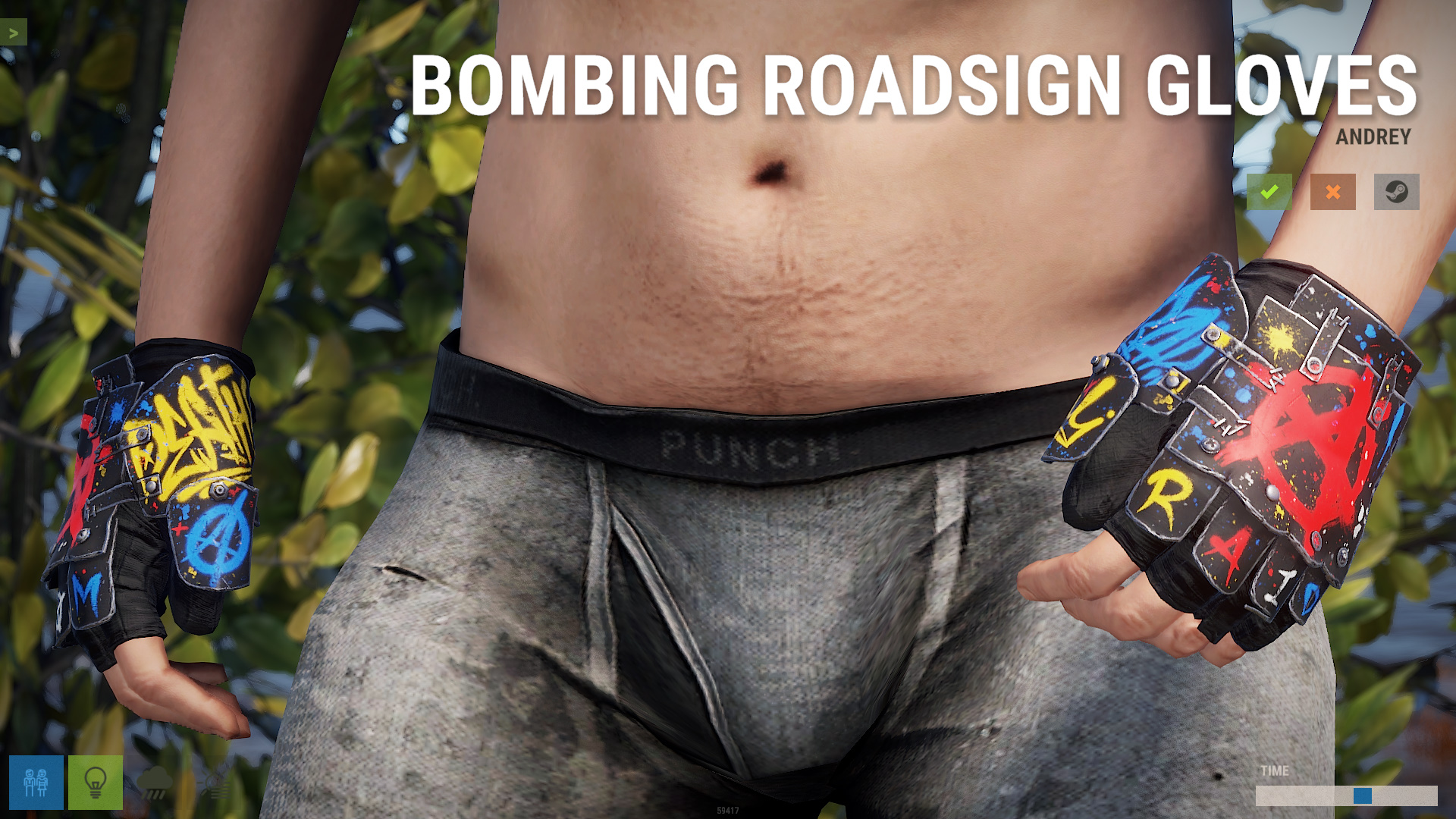 Bombing Roadsign Gloves