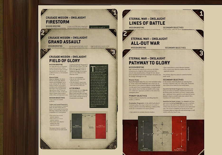Onslaught EW and Cr Mission Cards