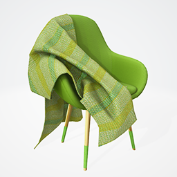 Moa Chair wBlanket Lime
