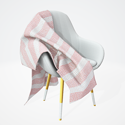 Moa Chair wBlanket White