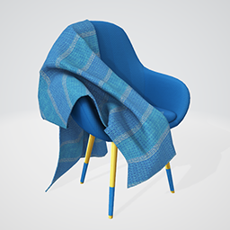 Moa Chair wBlanket Aqua