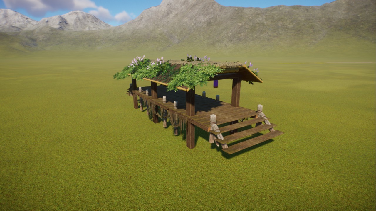 Tropical Wooden Bridge