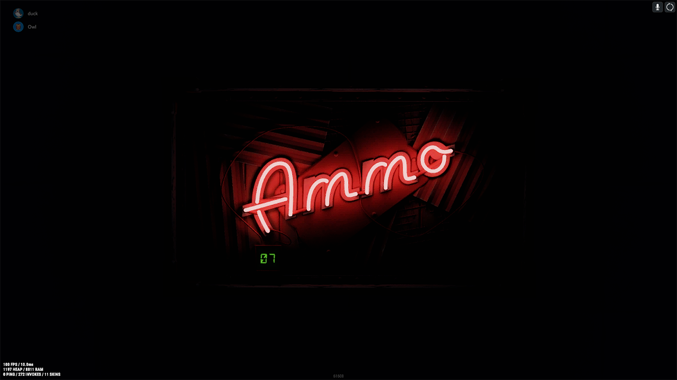 Neon Ammo Storage