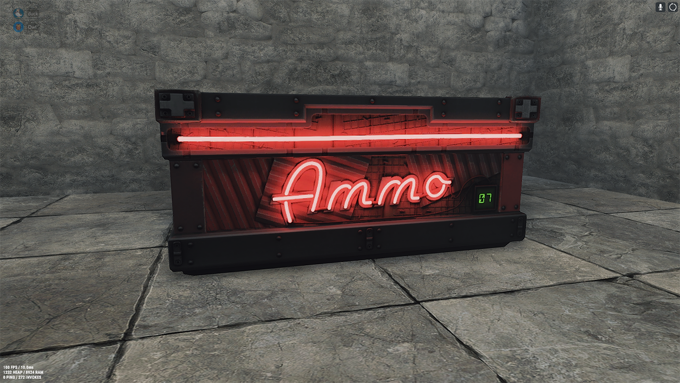 Neon Ammo Storage