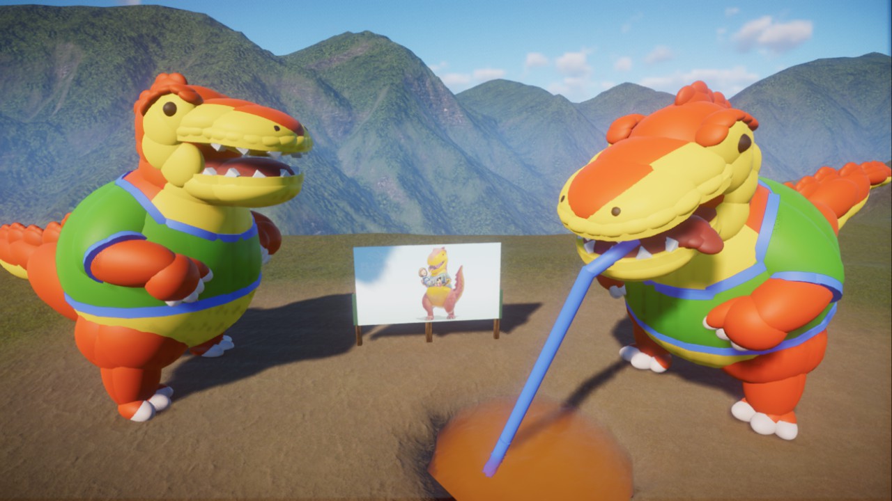 🍊 Gulpee Rex statue decoration 🍊