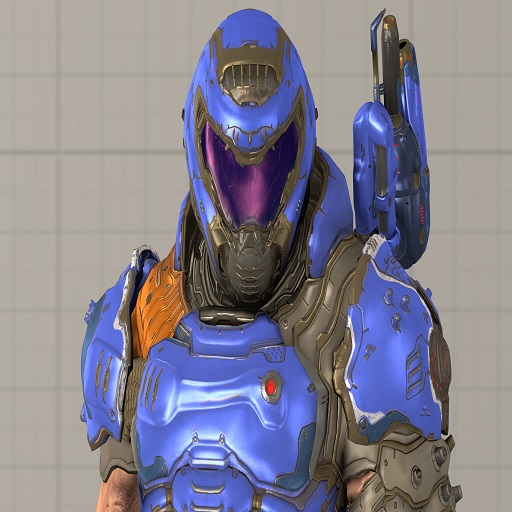 DOOM Eternal Slayer [Marine Blue (Ragdoll)]