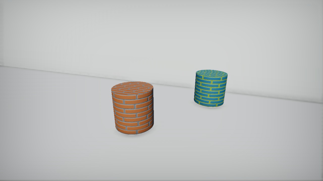 Wallset Brick Modern Pillar Round 1m
