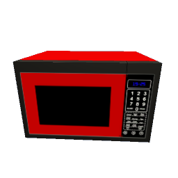 Retro Microwave 50s Style - Red