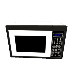 Retro Microwave 50s Style - White