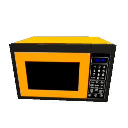 Retro Microwave 50s Style - Orange