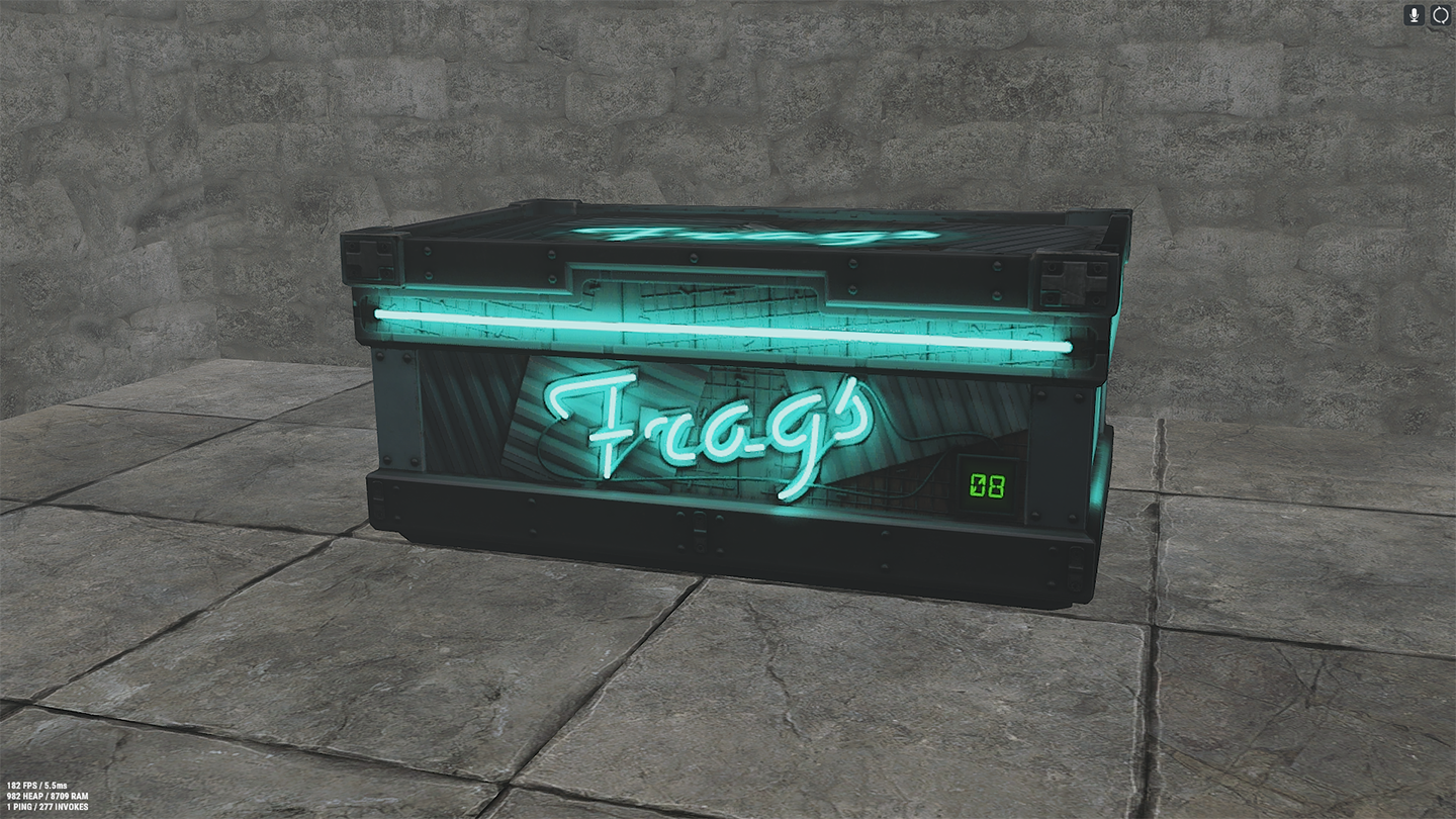 Neon Frags Storage
