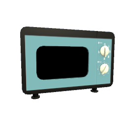 Retro Microwave 50s Style Analog - Turquoise