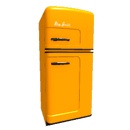 Retro Fridge 50s Style New Line - Orange