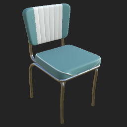 Retro Chair 50s Style  - Turquoise