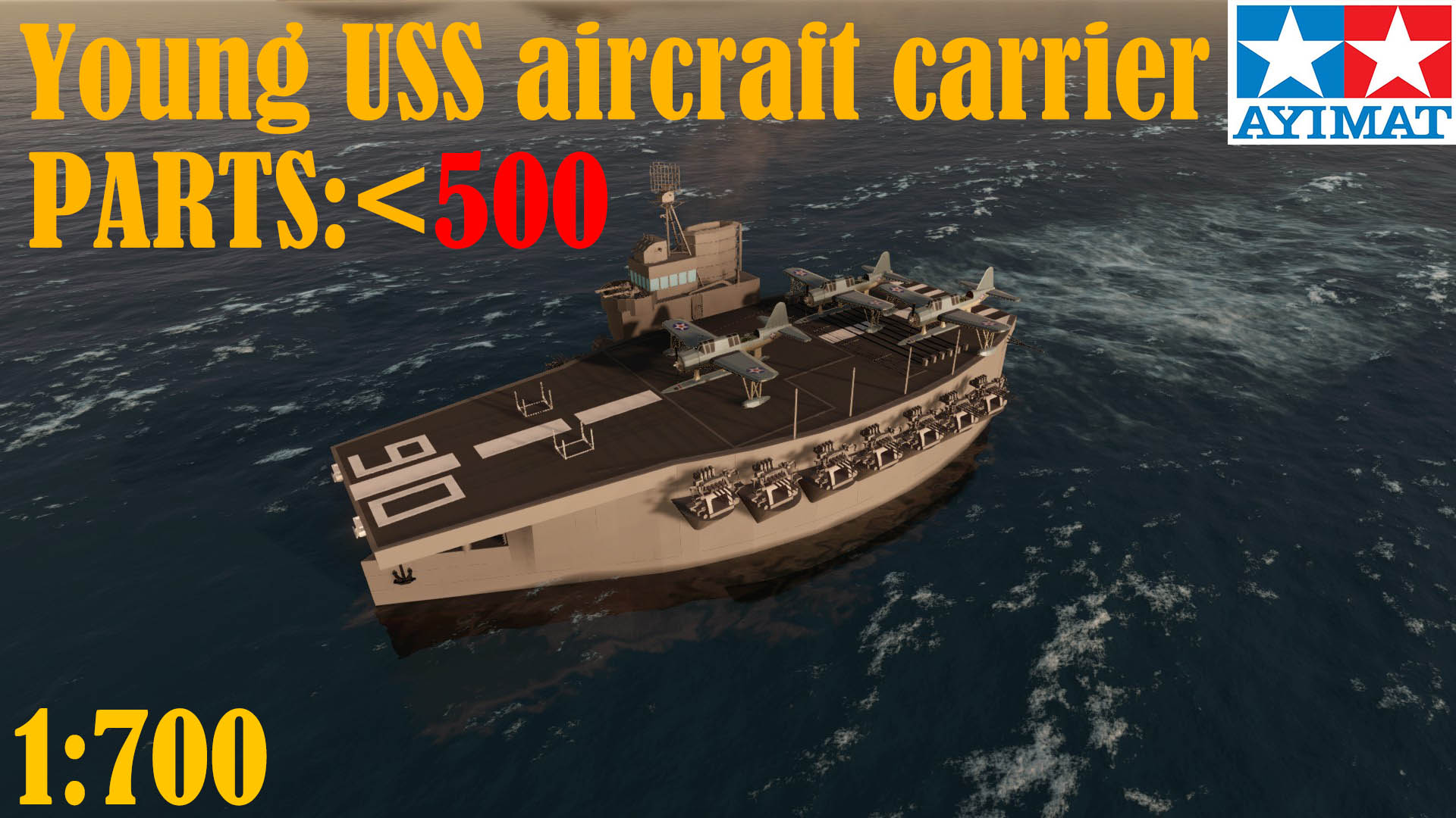 Mini USS aircraft carrier