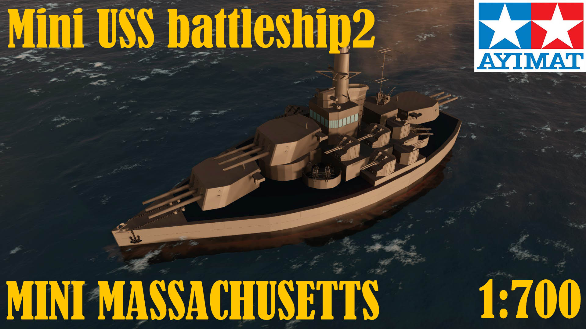 Mini USS battleship2
